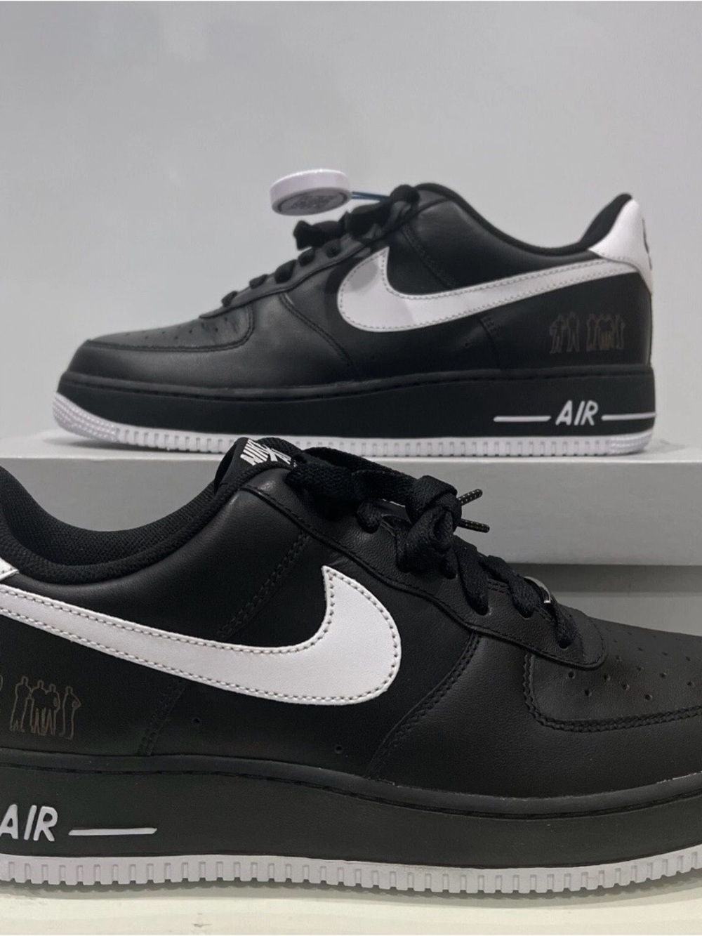 Size 9 - Nike Air Force 1 '07 Players Black 315092-011